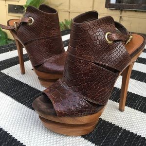 Funky Snakeskin Platforms
